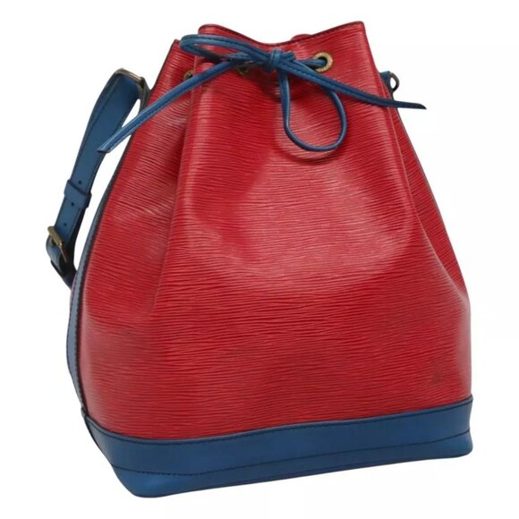 LOUIS VUITTON Epi Noe Shoulder Bag Bicolor Red Blue M44084 LV Auth 113532 - Picture 1 of 16